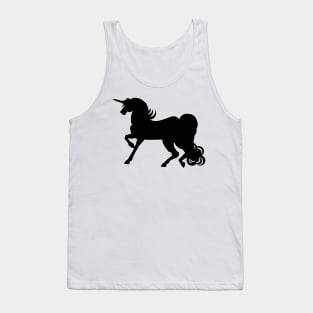 Black Unicorn Silhouette Tank Top